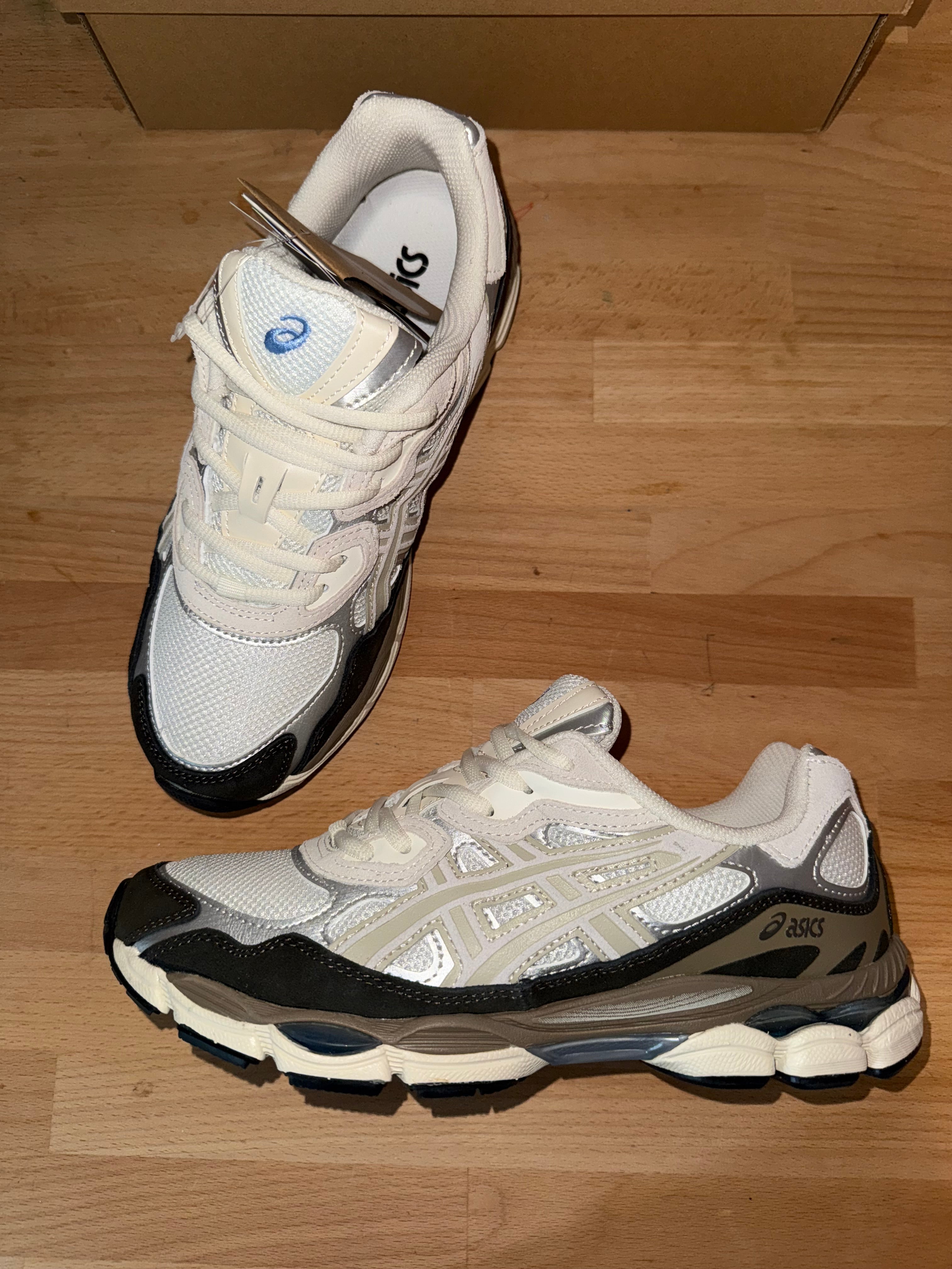 Asics gel nyc Cream/brown – Mayastore Asics gel nyc Cream/brown – Mayastore